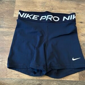 Nike Women's Pro Navy Athletic Shorts